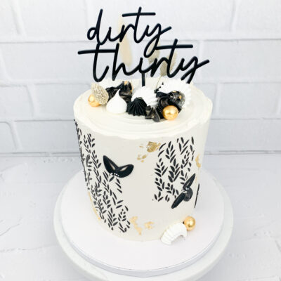 DIRTY THIRTY BIRTHDAY CAKE