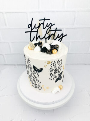 DIRTY THIRTY BIRTHDAY CAKE