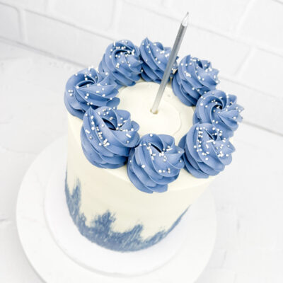 BLUE BIRTHDAY CAKE